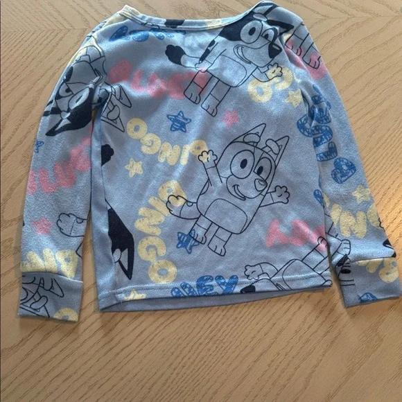 Blue Kids Pajama Set with Character Print 💜 - Picture 7 of 7